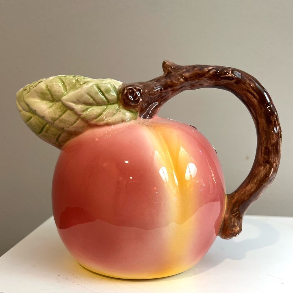 Kitschy Peach Pitcher